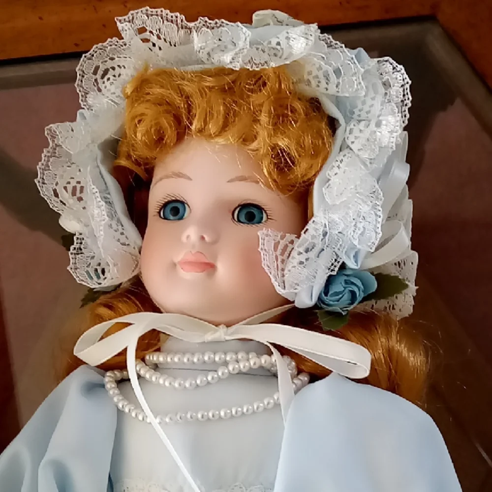 NWT Vintage Porcelain Doll - Picture 1 of 9